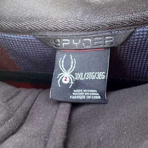 Spyder 3XL Navy Textured Zip-Up Jacket